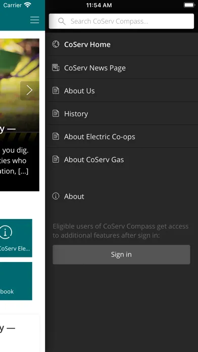 Captures d'écran de CoServ Compass