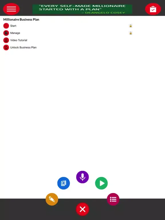 Ảnh chụp màn hình của Business Plan Strategies iPad 