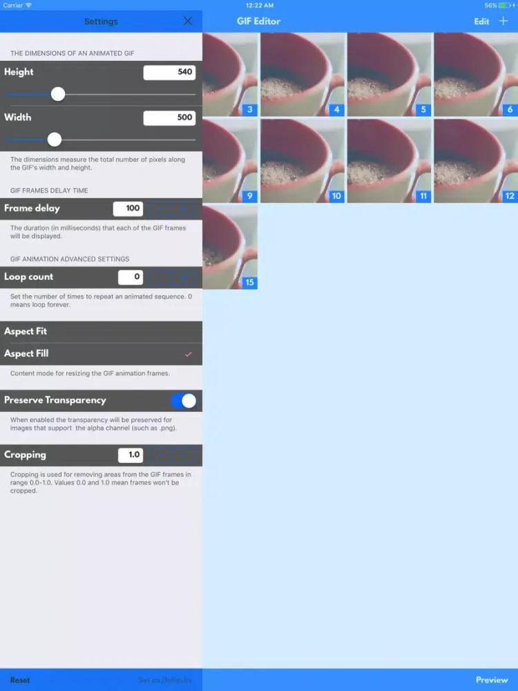 ภาพหน้าจอของ Video Gif Maker iPad 