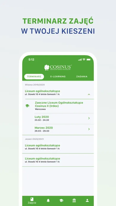 Capturas de pantalla de Szkoły COSINUS