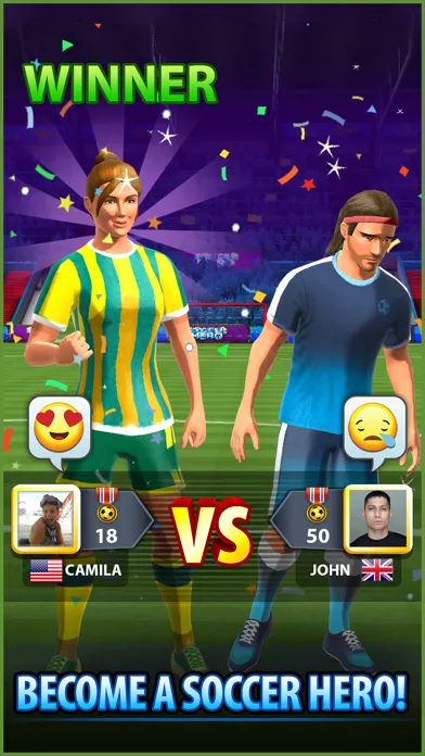 Capturas de tela do Soccer! Hero
