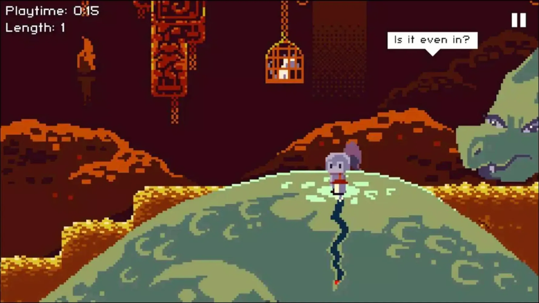 Capturas de tela do Deepest Sword