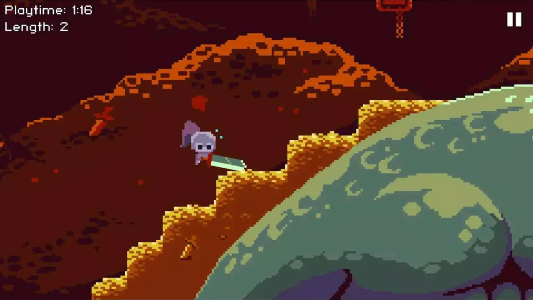 Capturas de tela do Deepest Sword