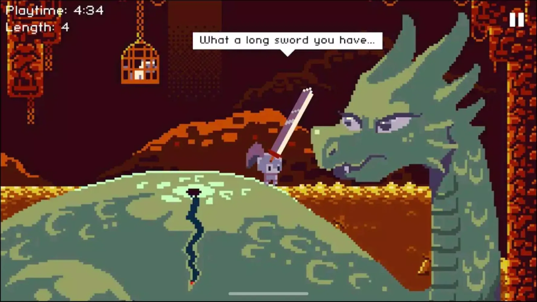 Capturas de tela do Deepest Sword