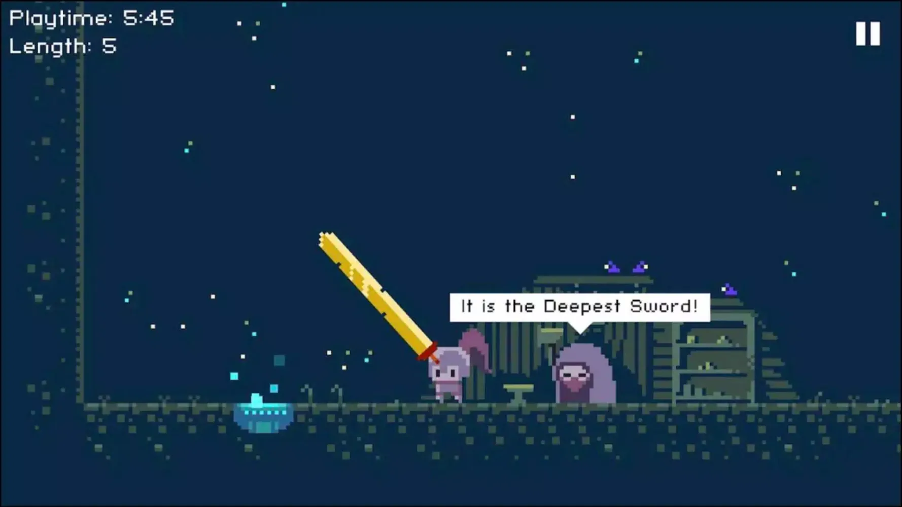 Capturas de tela do Deepest Sword