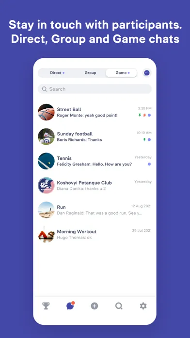 GameOn! Screenshots