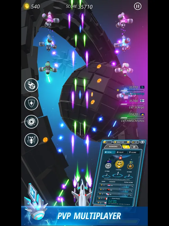 Tangkapan skrin Star Sky Shooter iPad 