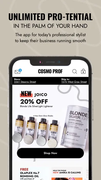 ภาพหน้าจอของ CosmoProf Beauty