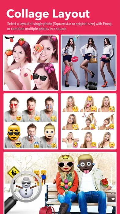 صور Emoji Selfie Collage Editor