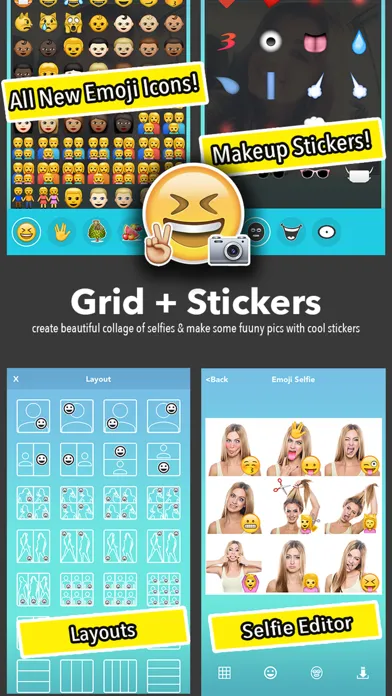 صور Emoji Selfie Collage Editor