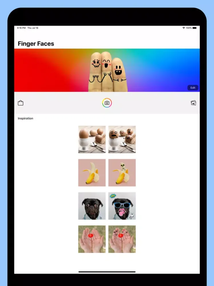 Capturas de tela do Finger Faces Pro iPad 