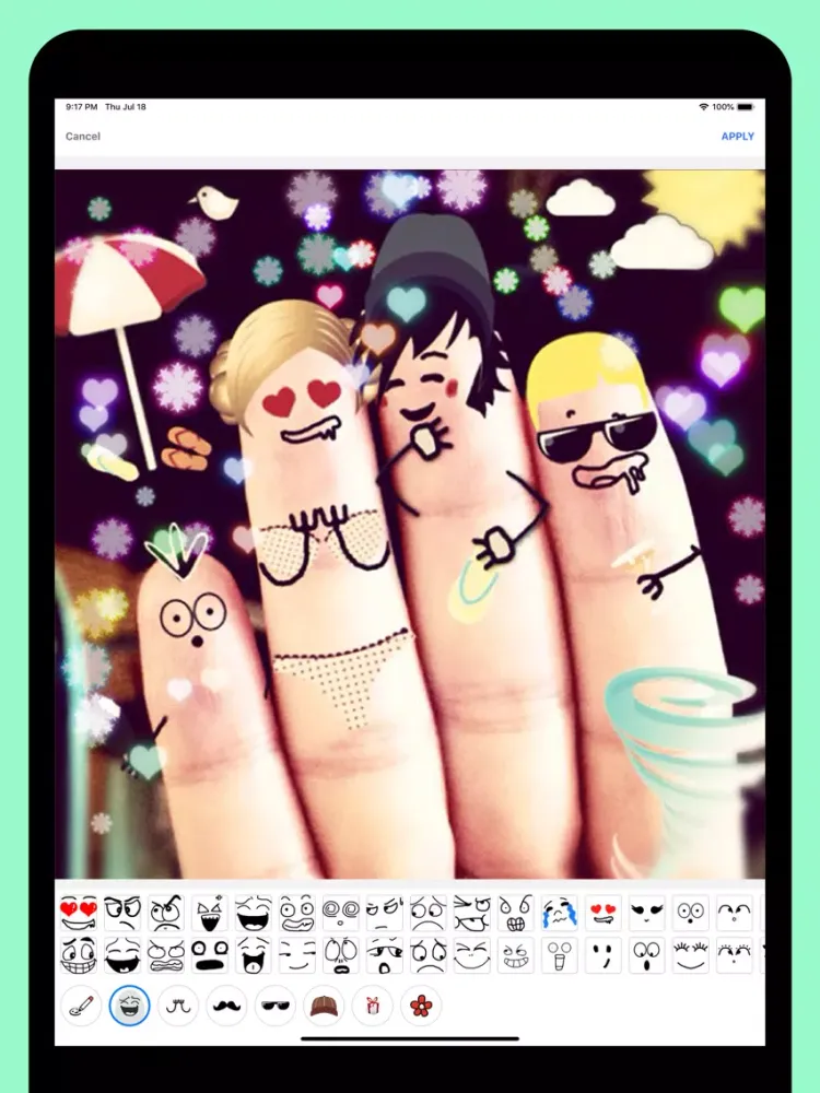 Capturas de tela do Finger Faces Pro iPad 