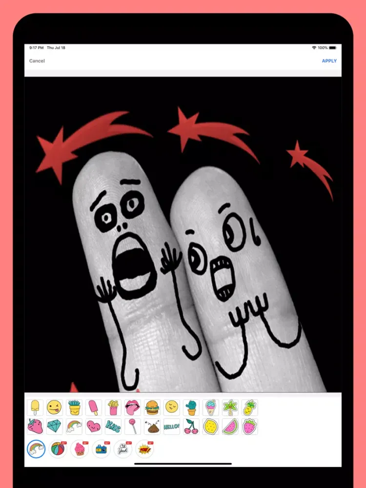 Capturas de tela do Finger Faces Pro iPad 