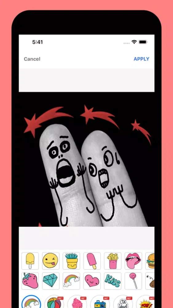 Capturas de tela do Finger Faces Pro