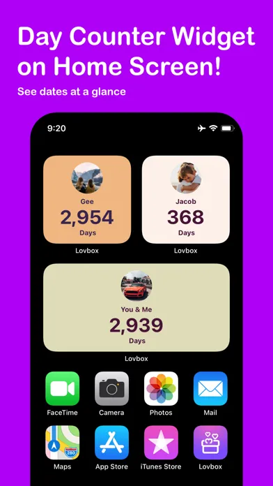 Love Box Day Counter Widget Ekran Görüntüleri