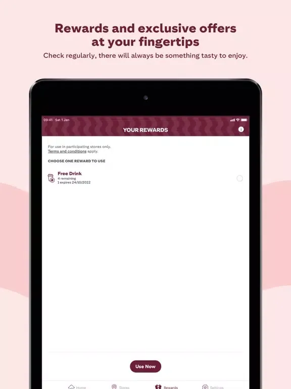 Costa Coffee Club India iPad  Screenshots