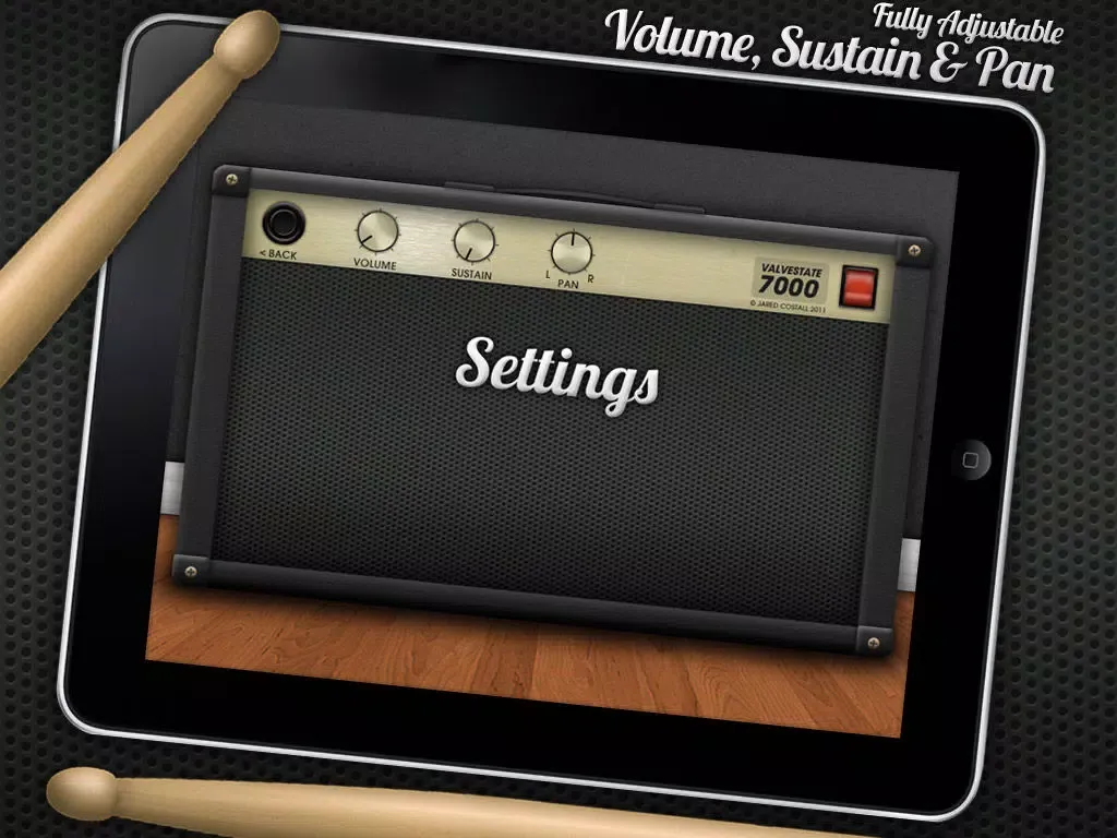 Capturas de tela do Drums HD Lite iPad 