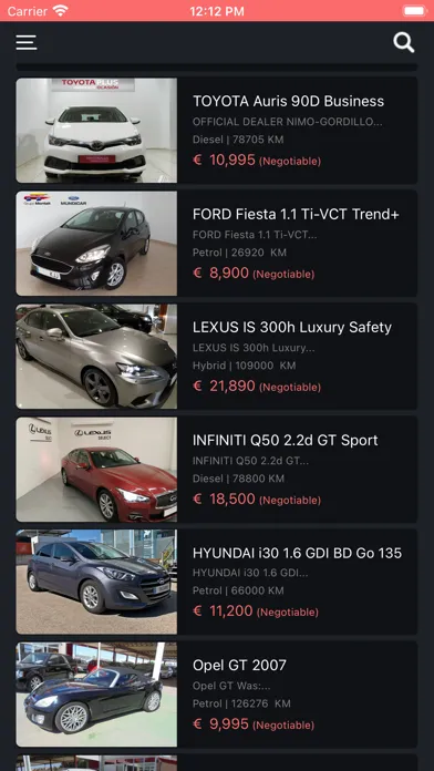 Tangkapan layar CostaMapps Autotrader