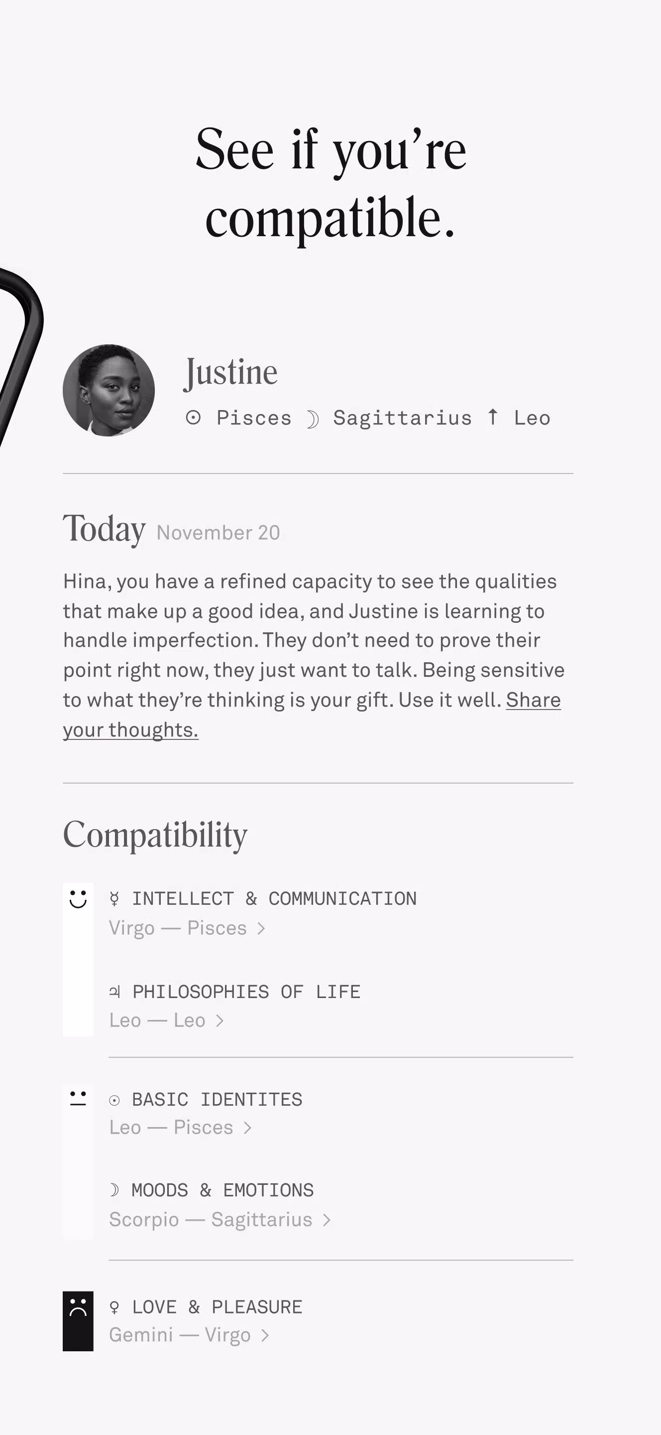 Co–Star Personalized Astrology Screenshots3