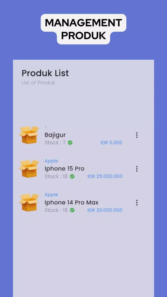 Capturas de pantalla de App Kasir Offline Simple POS