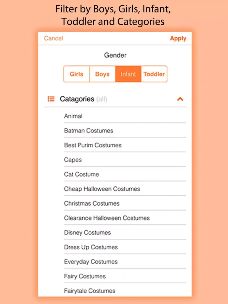 Скриншоты Costume Swipe - Shop 1000's of Halloween Costumes iPad 