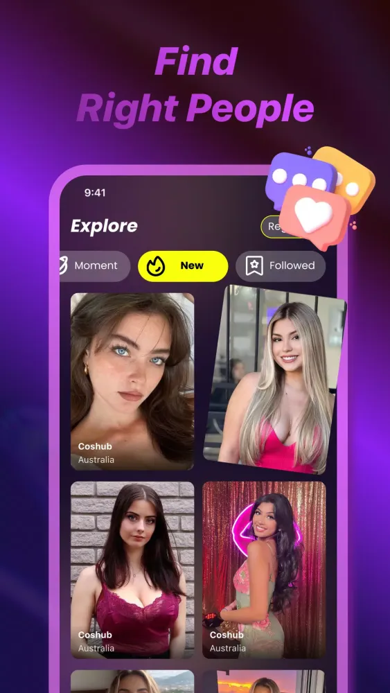 Tangkapan layar Coshub pro-18+ live video chat