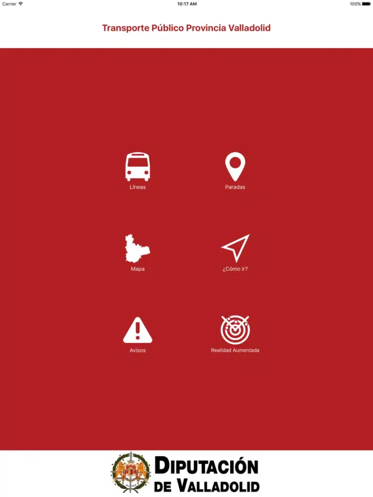Transporte Prov. Valladolid iPad  स्क्रीनशॉट