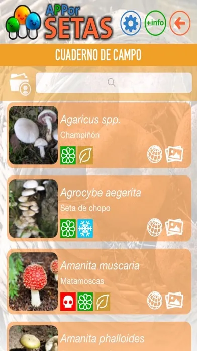 Tangkapan skrin APPor SETAS