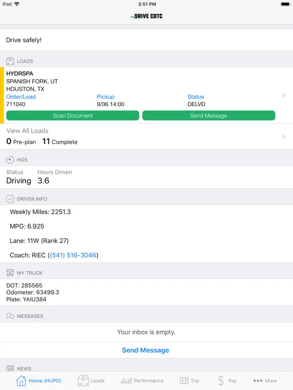 myDRIVE COTC iPad  Ekran Görüntüleri