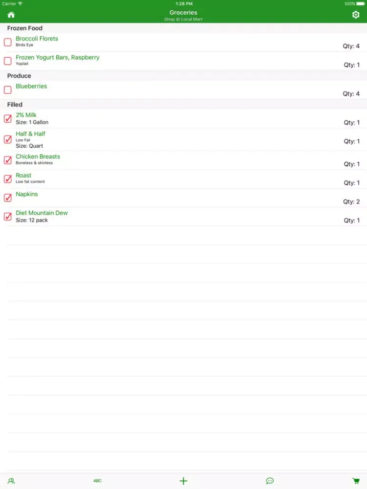 SmartShop - List Manager iPad 应用截图