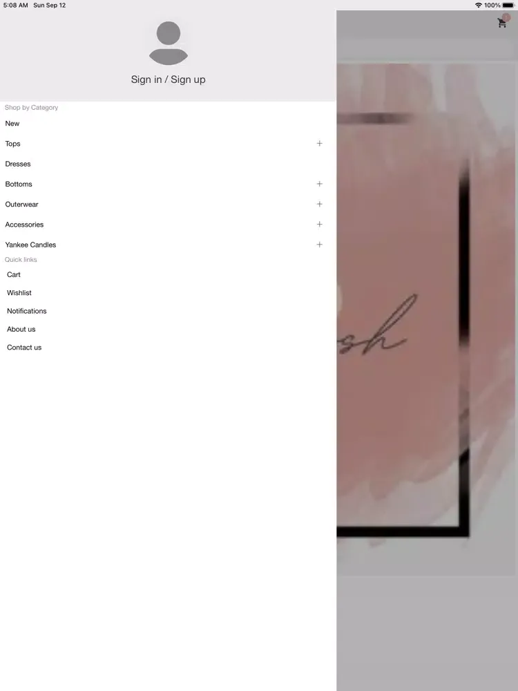 Capturas de tela do Cotton Posh Boutique iPad 