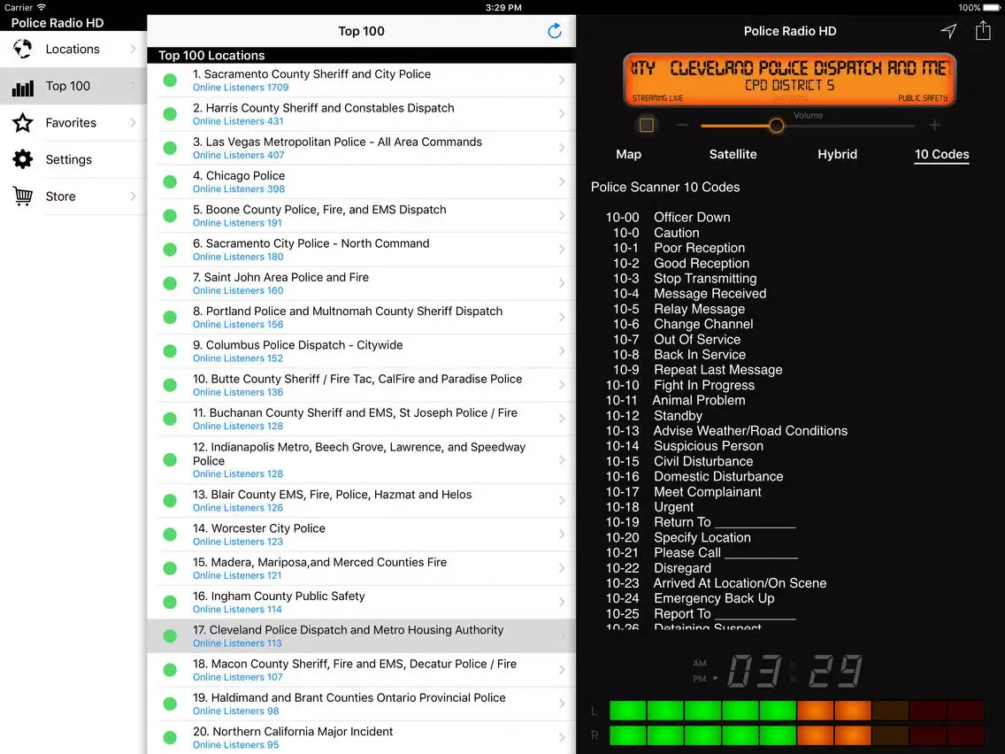 Screenshot di Police Radio HD iPad 