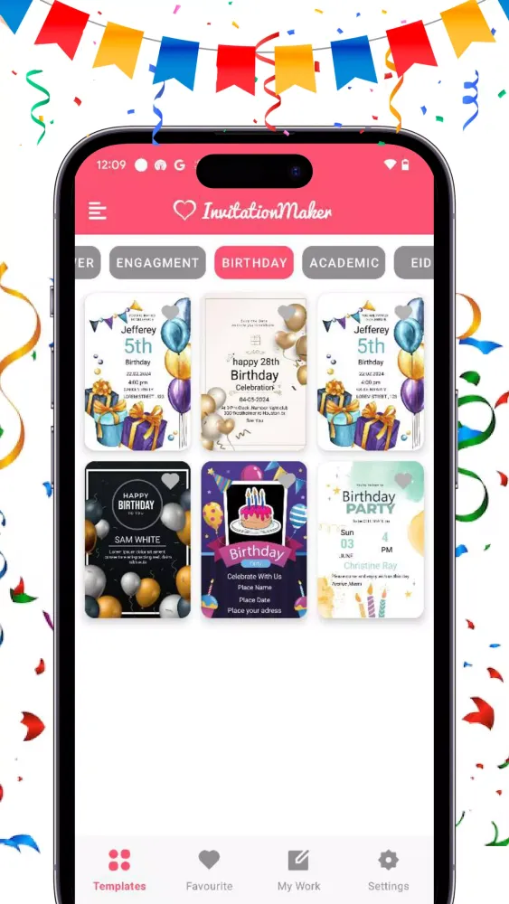 Invitation Maker & Card Maker 스크린샷