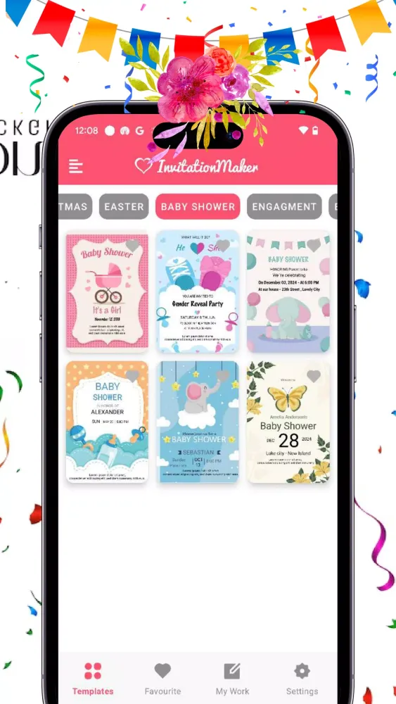 Invitation Maker & Card Maker 스크린샷