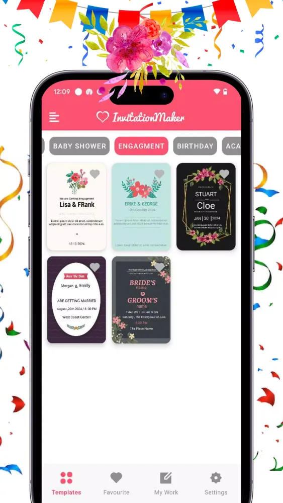 Invitation Maker & Card Maker 스크린샷