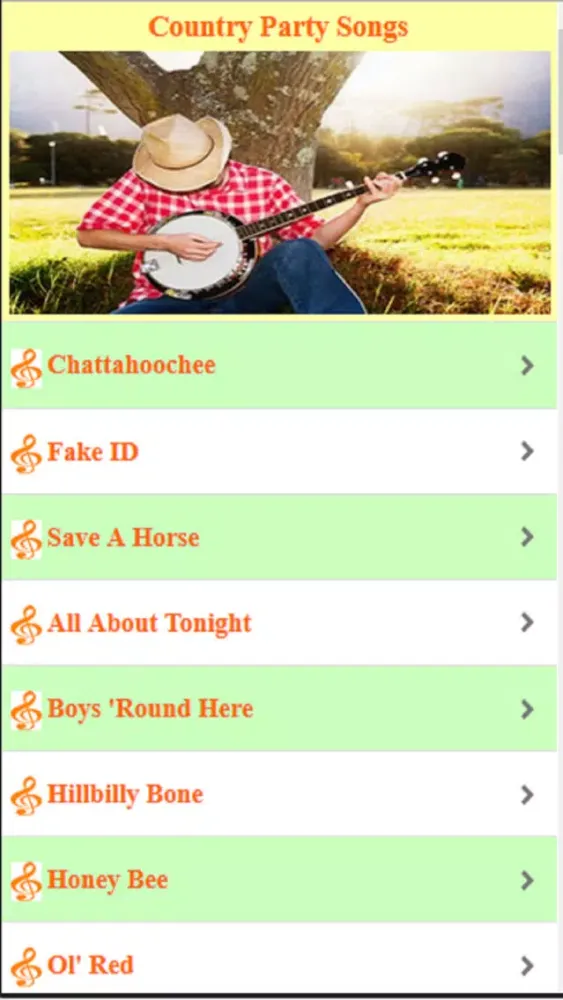 Country Party Songs স্ক্রিনশট