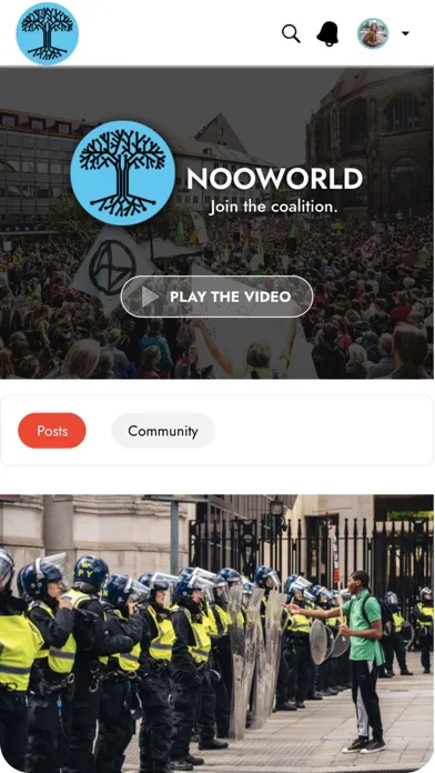 Tangkapan layar NooWorld