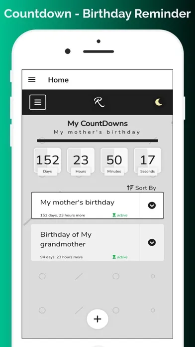 Скриншоты Countdown + Birthday Reminder