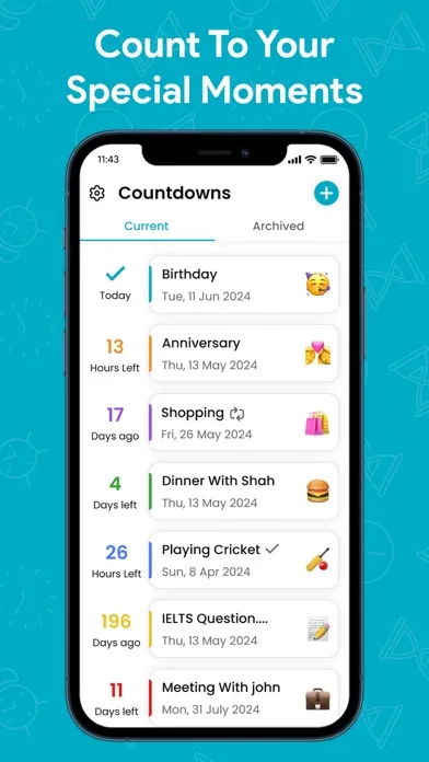 Tangkapan skrin Countdown & Call Reminder