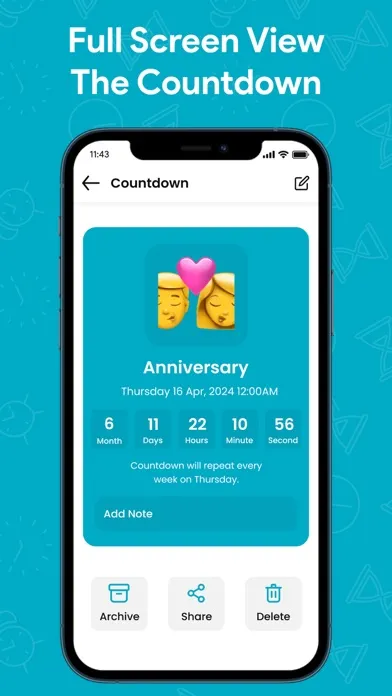 Tangkapan skrin Countdown & Call Reminder