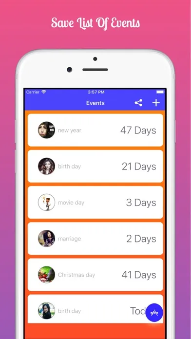 Tangkapan layar Count Down Widget 2017