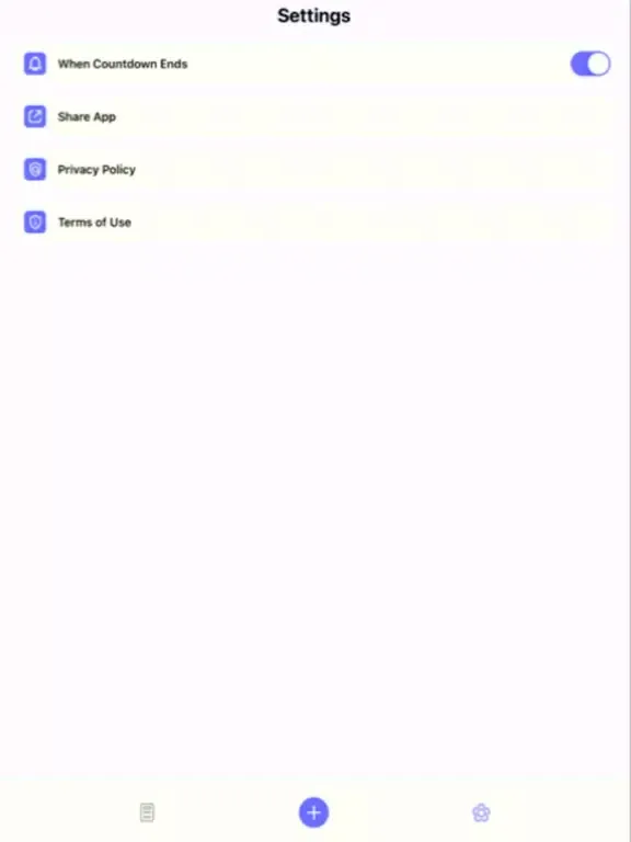 Countdown Widget and Timer App iPad 应用截图