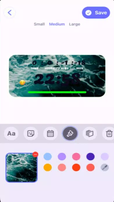 Zrzuty ekranu Countdown Widget and Timer App