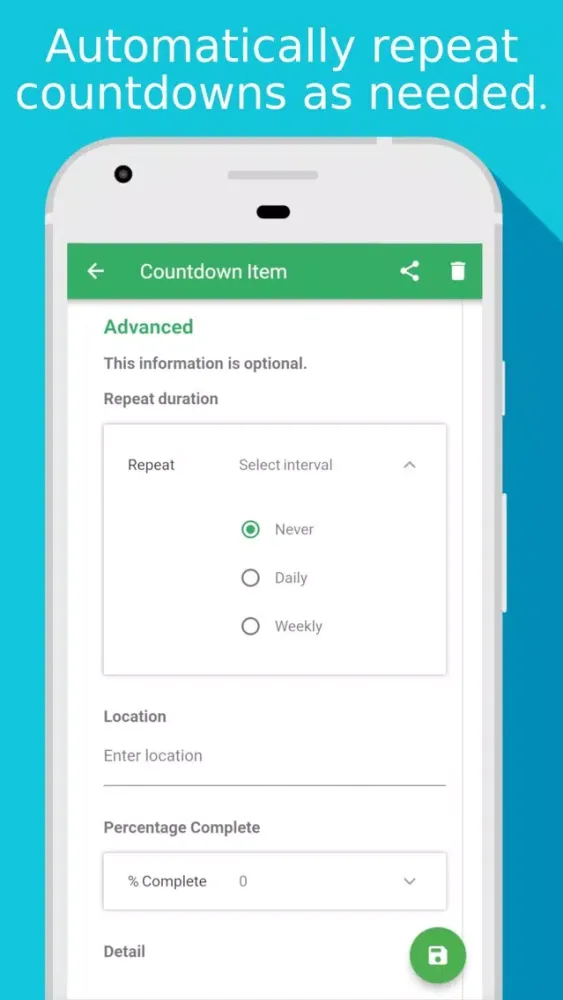 Скриншоты Countdown Easy - Widget & App