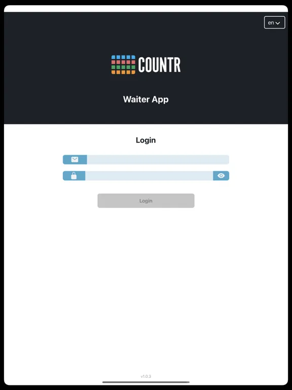 Tangkapan layar Countr Waiter iPad 