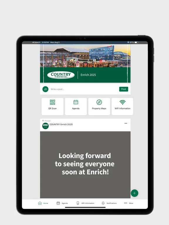 Ảnh chụp màn hình của COUNTRY Financial Enrich iPad 