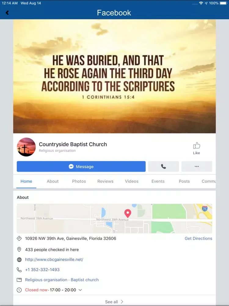 CBC Gainesville iPad  Ekran Görüntüleri