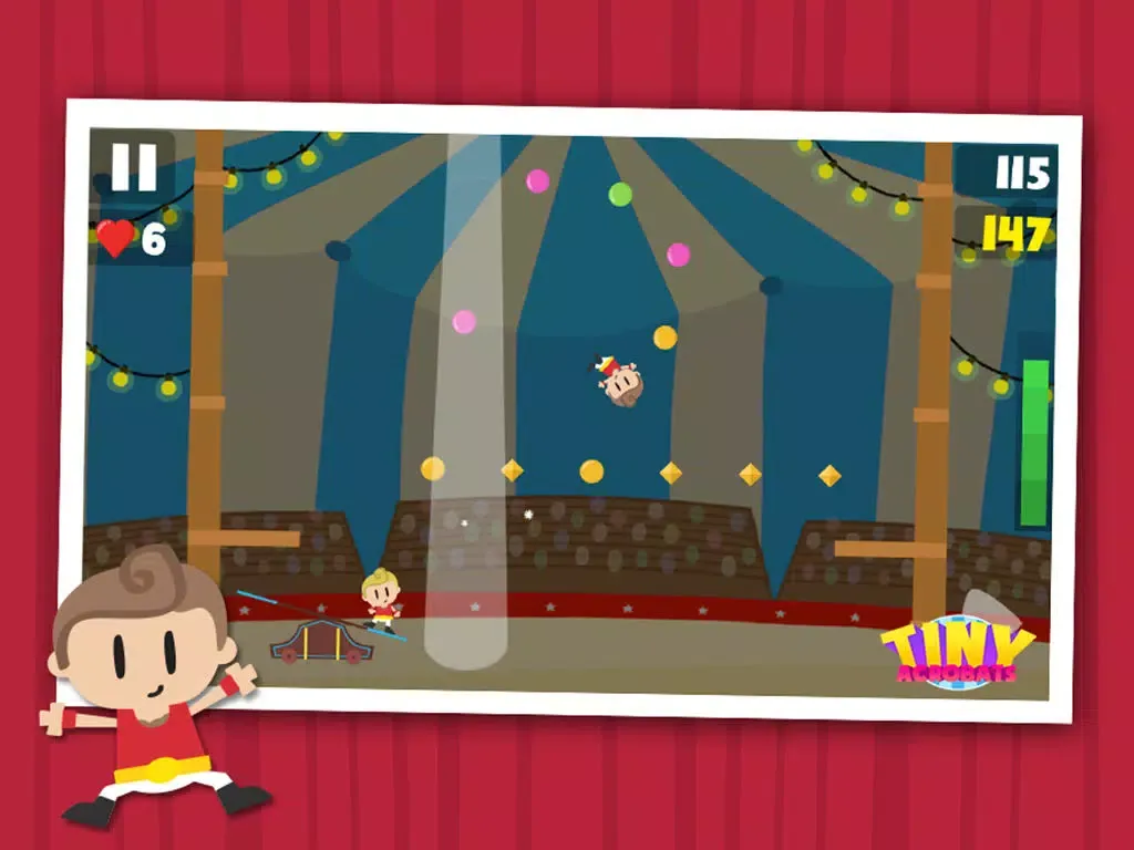 Tiny Acrobats - The Endless Circus Adventure iPad  Ekran Görüntüleri