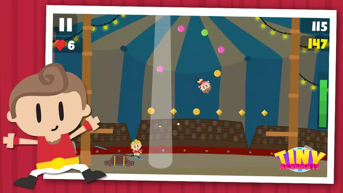 Tiny Acrobats - The Endless Circus Adventure Ekran Görüntüleri