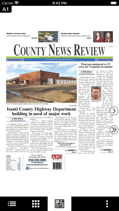 ภาพหน้าจอของ County News Review
